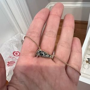 Kendra Scott Granite/Rose Gold necklace